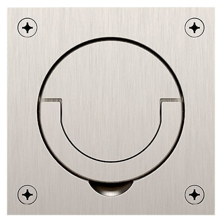 Baldwin Estate Satin Brass with Brown Flush Ring Pull 0397.060.SWL